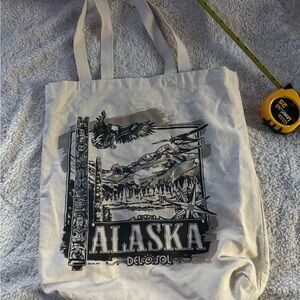 Alaska Nature Print Canvas Tote